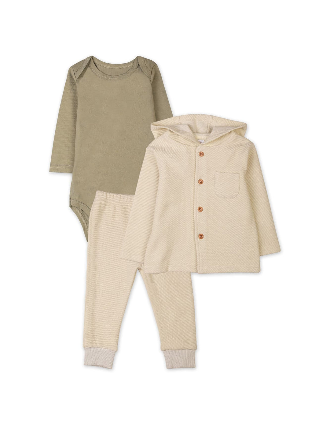 Infant Baby Boys 3 Pieces Winter Suit Sets Bambies Beige at Zubaidas