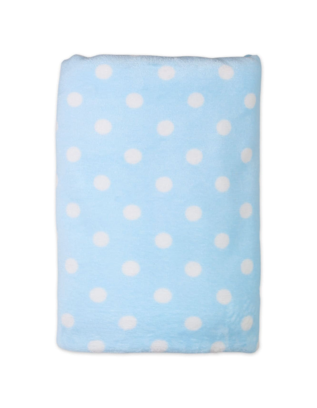 Infant Baby Boys Fleece Blankets Bambies Polka Dots Light Blue at Zubaidas Official