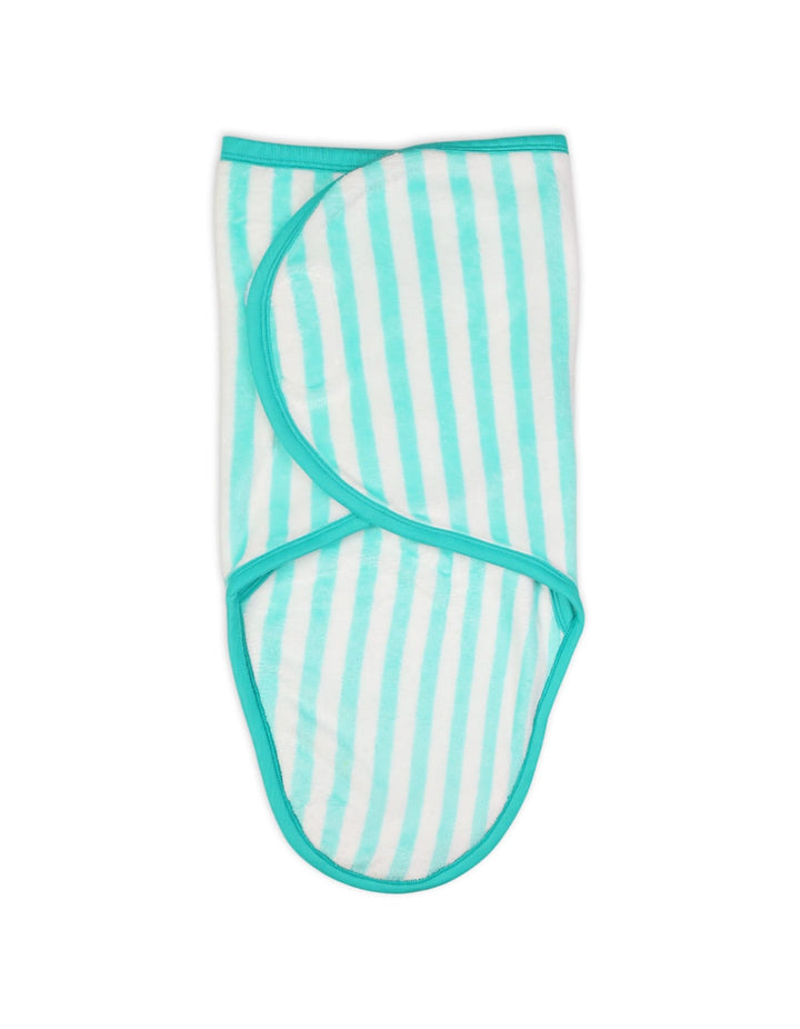 Infant Baby Boys Sleeping Wraps Bambies Striped Mint Green at Zubaidas Pakistan