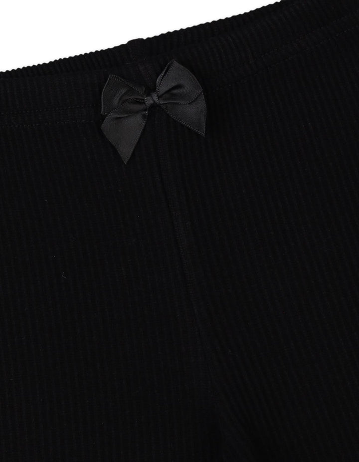 Infant Baby Girls Everyday Wear Trousers Bambies Bow Black at Zubaidas Pakistan