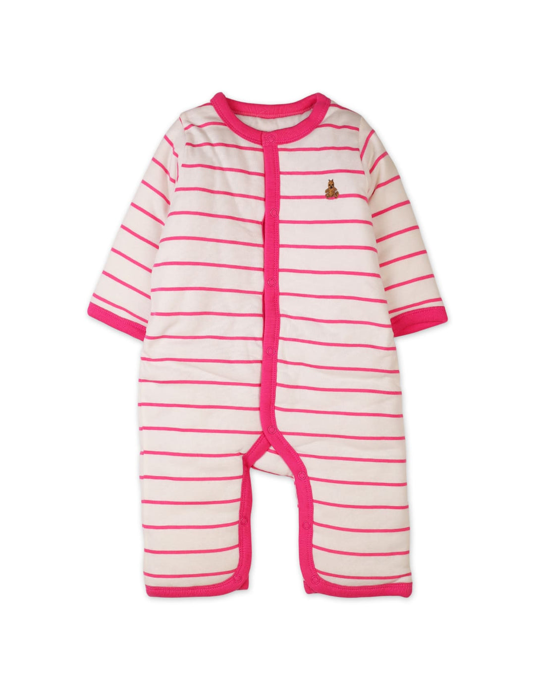 Infant Baby Girls Rompers Bambies Striped Pink at Zubaidas