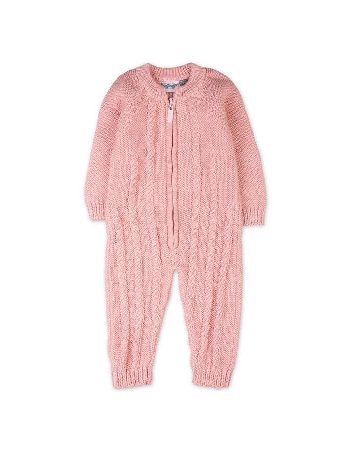 Infant Baby Girls Winter Jumpsuits Bambies Zipper Light Pink at Zubaidas
