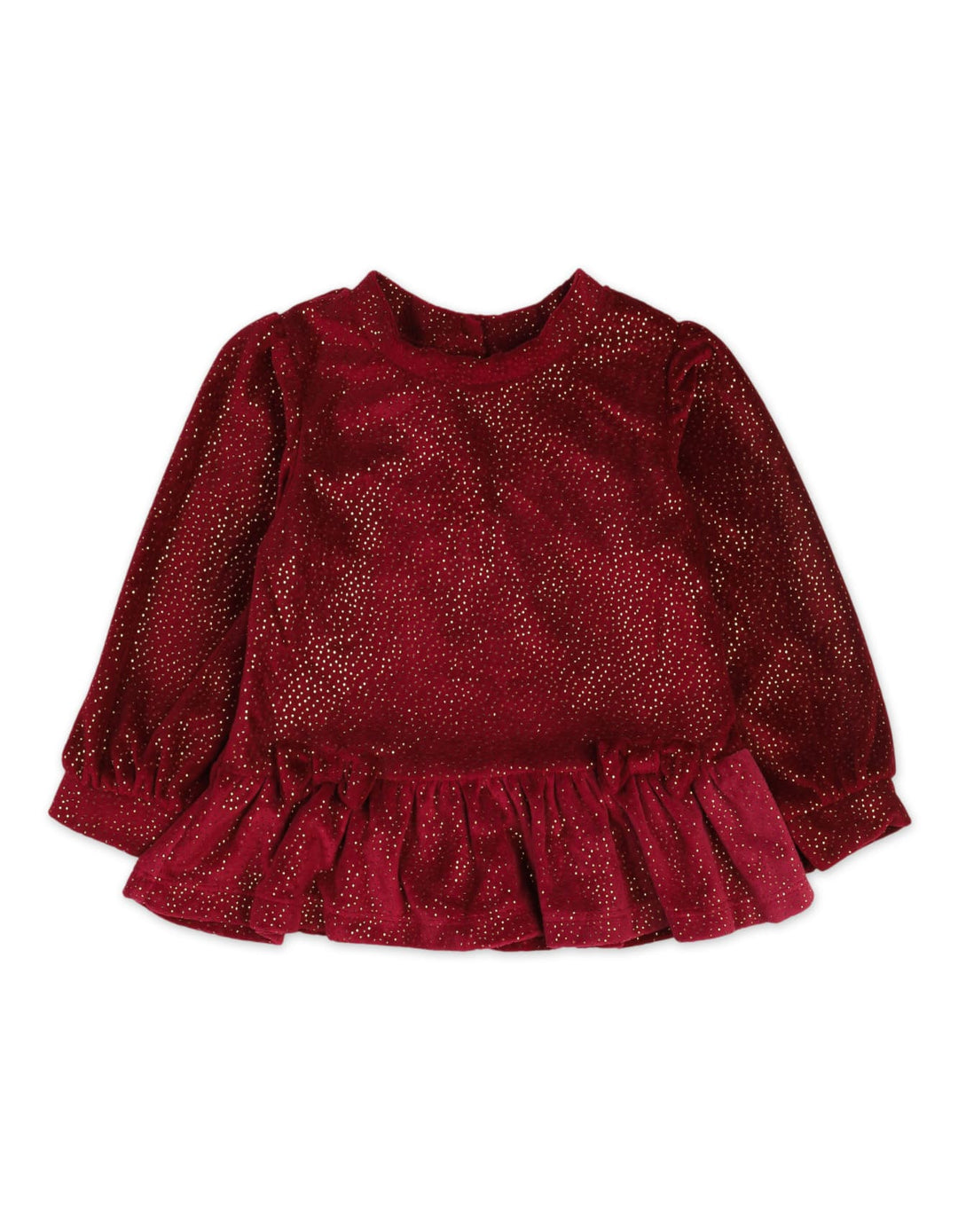 Infant Baby Girls Winter Layette Outfit Bambies Glitter Maroon at Zubaidas Pakistan