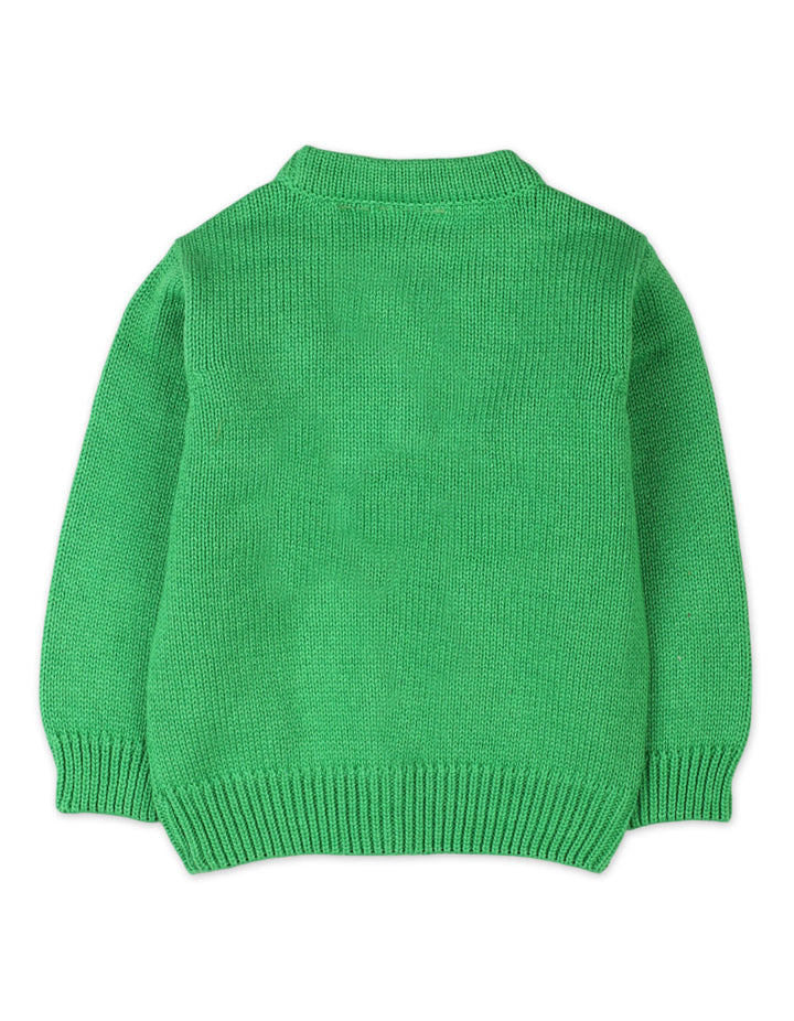 Infant Baby Girls Winter Sweaters Knitted Bambies Green at Zubaidas Official