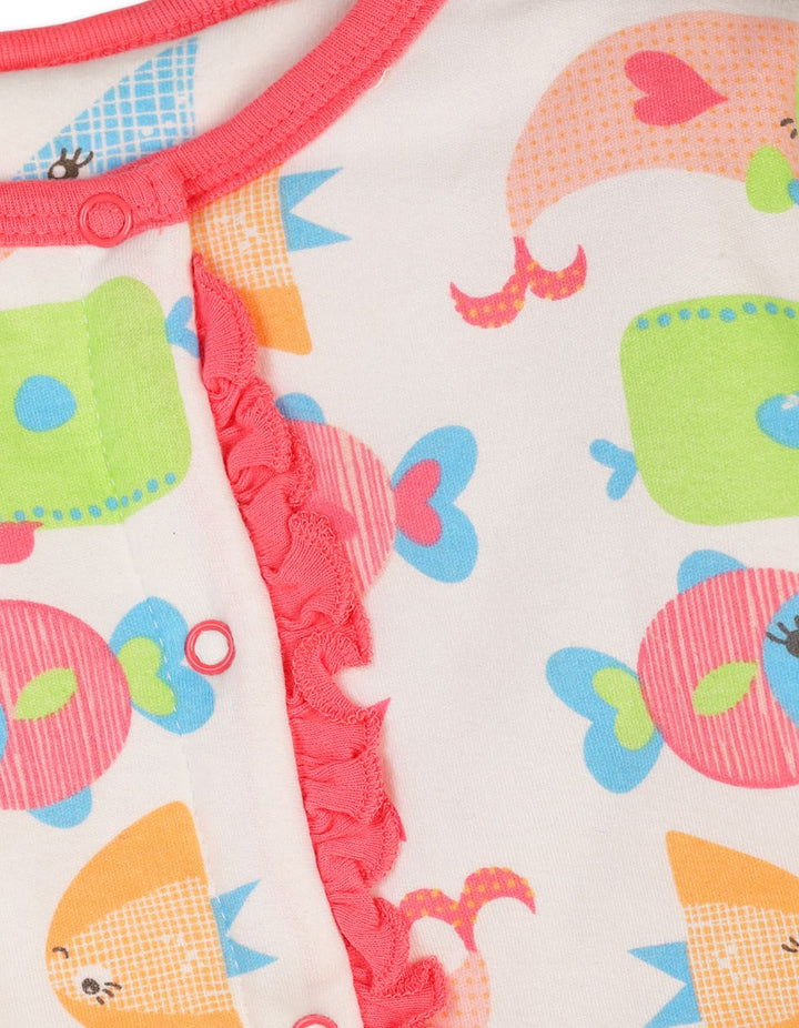 Infant Baby Rompers Bambies Fish Printed at Zubaidas Pakistan
