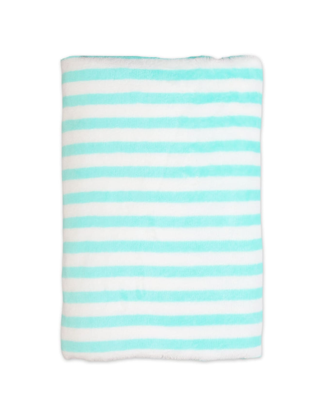 Infant Baby Plush Blankets Bambies Striped Cyan at Zubaidas Official