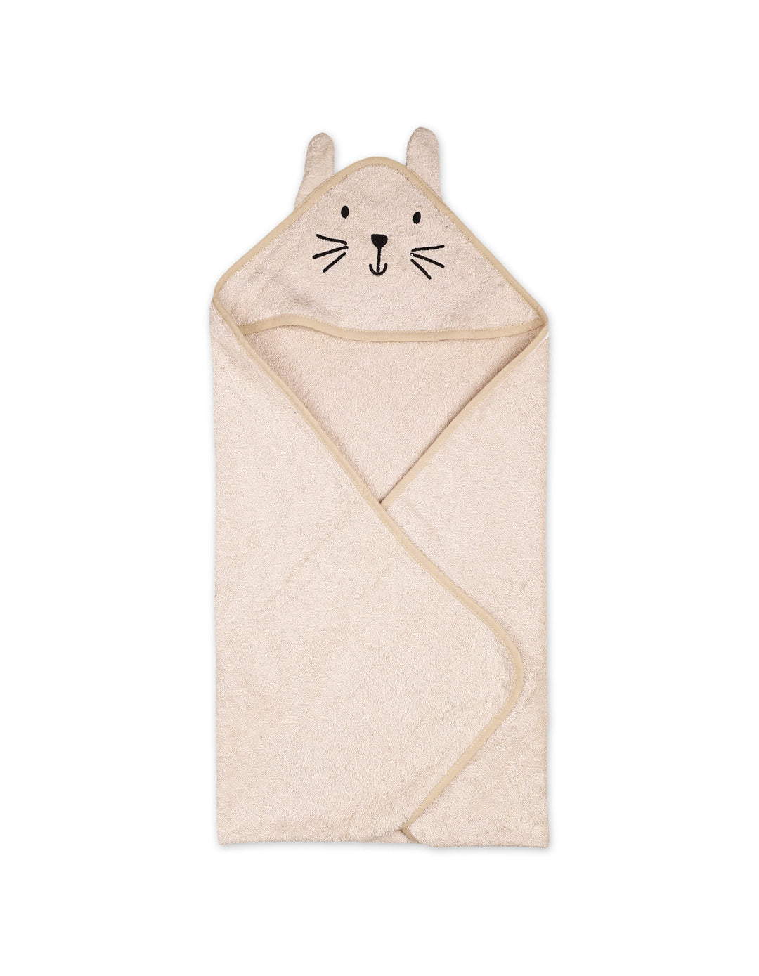 Infant Bath Towel Hooded Bambies Bunny Beige at Zubaidas