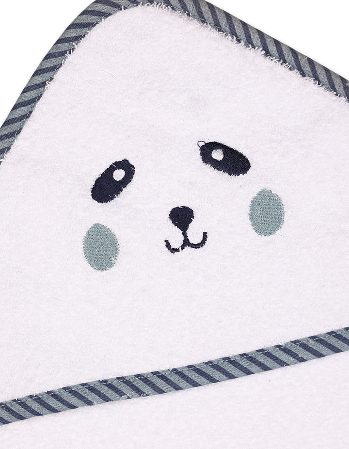 Infant Bath Towel Hooded Bambies Panda White at Zubaidas Official Pakistan