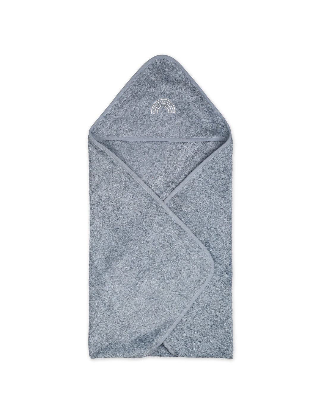Infant Bath Towel Hooded Bambies Rainbow Grey at Zubaidas