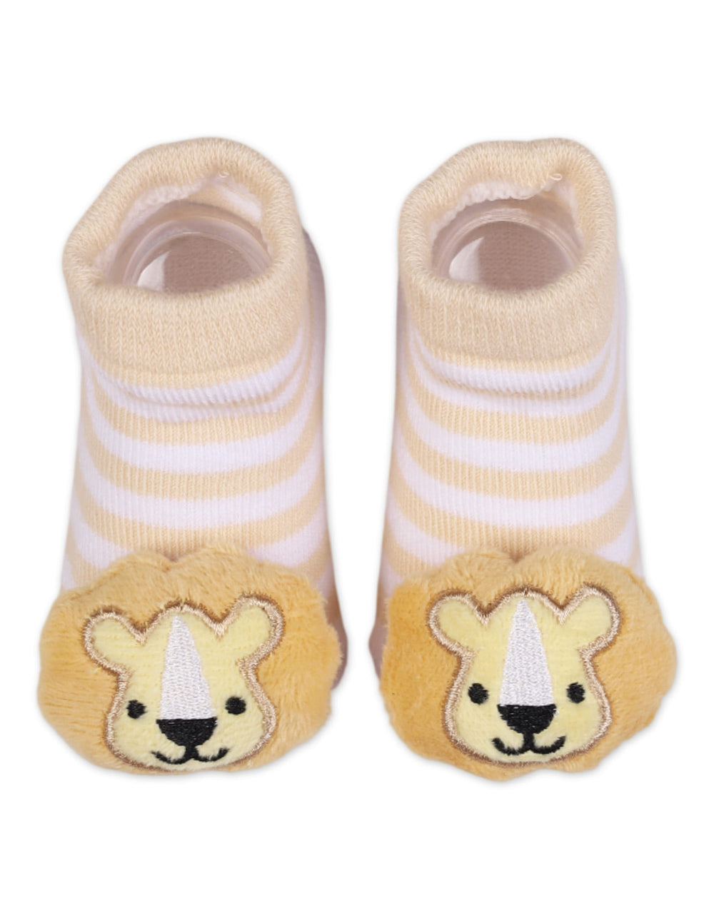 Infant Boy 2 Pcs Rattle Booties Bambies Lion and King at Zubaidas Official Pakistan