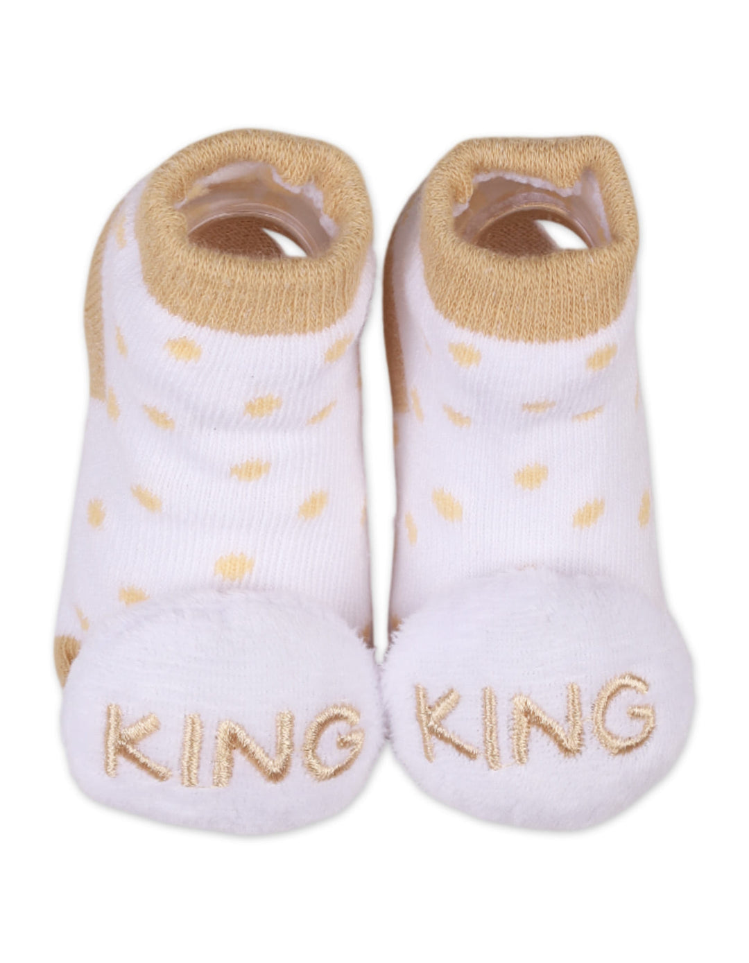 Infant Boy 2 Pcs Rattle Booties Bambies Lion and King at Zubaidas Online Pakistan