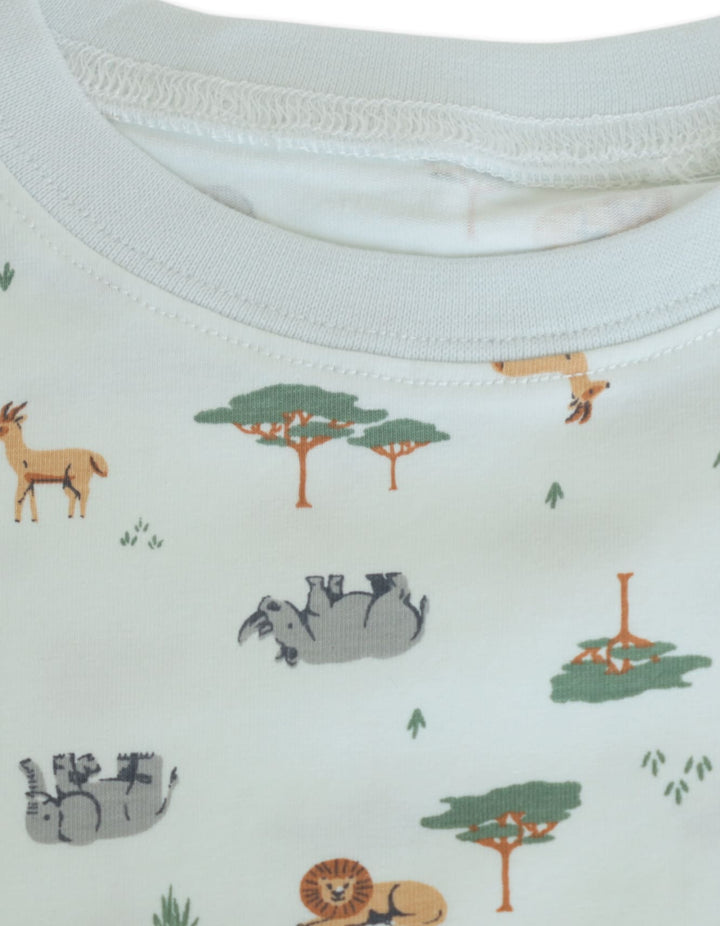 Infant Boy 2 Pcs Summer Suit Set Safari at Zubaidas Online Pakistan