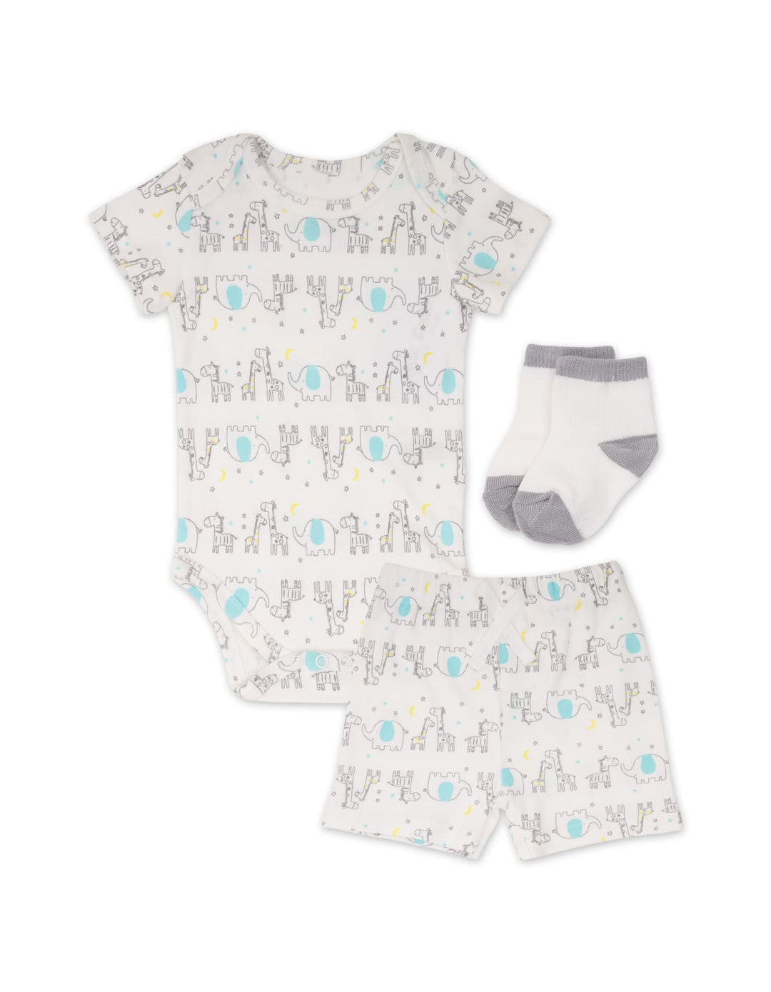 Infant Boy 3 Pcs Summer Outfit Safari at Zubaidas