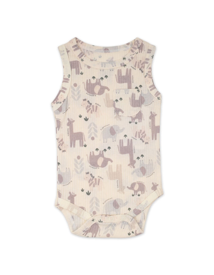 Infant Boy 3 Pcs Summer Outfit Safari Grey at Zubaidas Best Online Baby and Kids Store in Pakistan