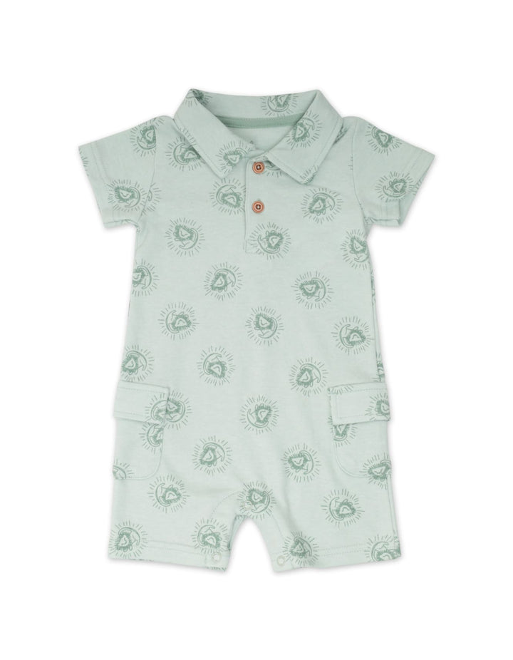 Infant Boy 3 Piece Suit Set Lion Sage Green at Zubaidas Official Pakistan