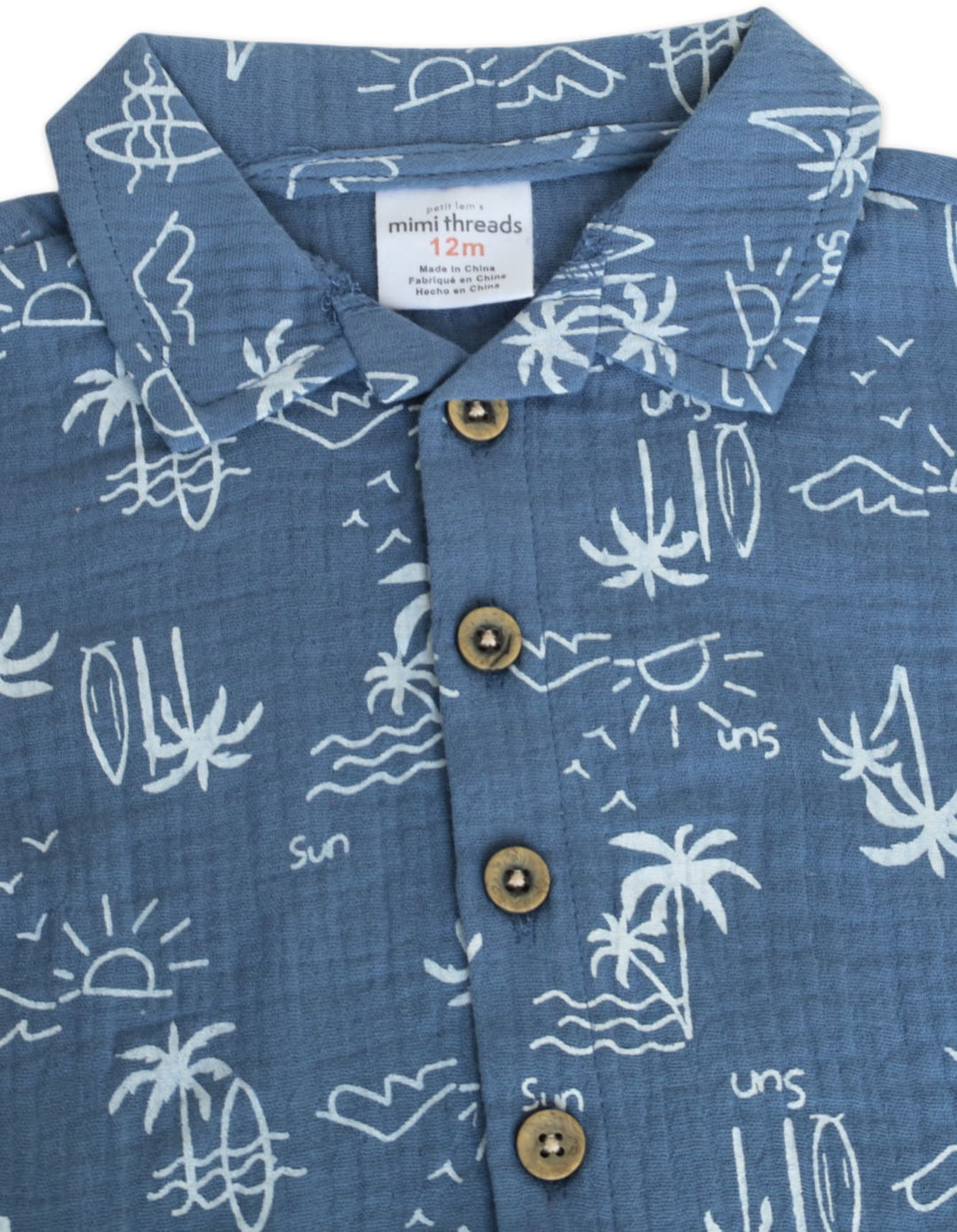 Infant Boy 3 Piece Summer Suit Set Beach Adventure at Zubaidas Online Pakistan