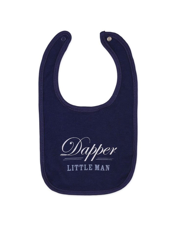 Infant Boy 6 Pcs Bibs and Knotted Caps Set Dapper Little Man at Zubaidas Official Pakistan