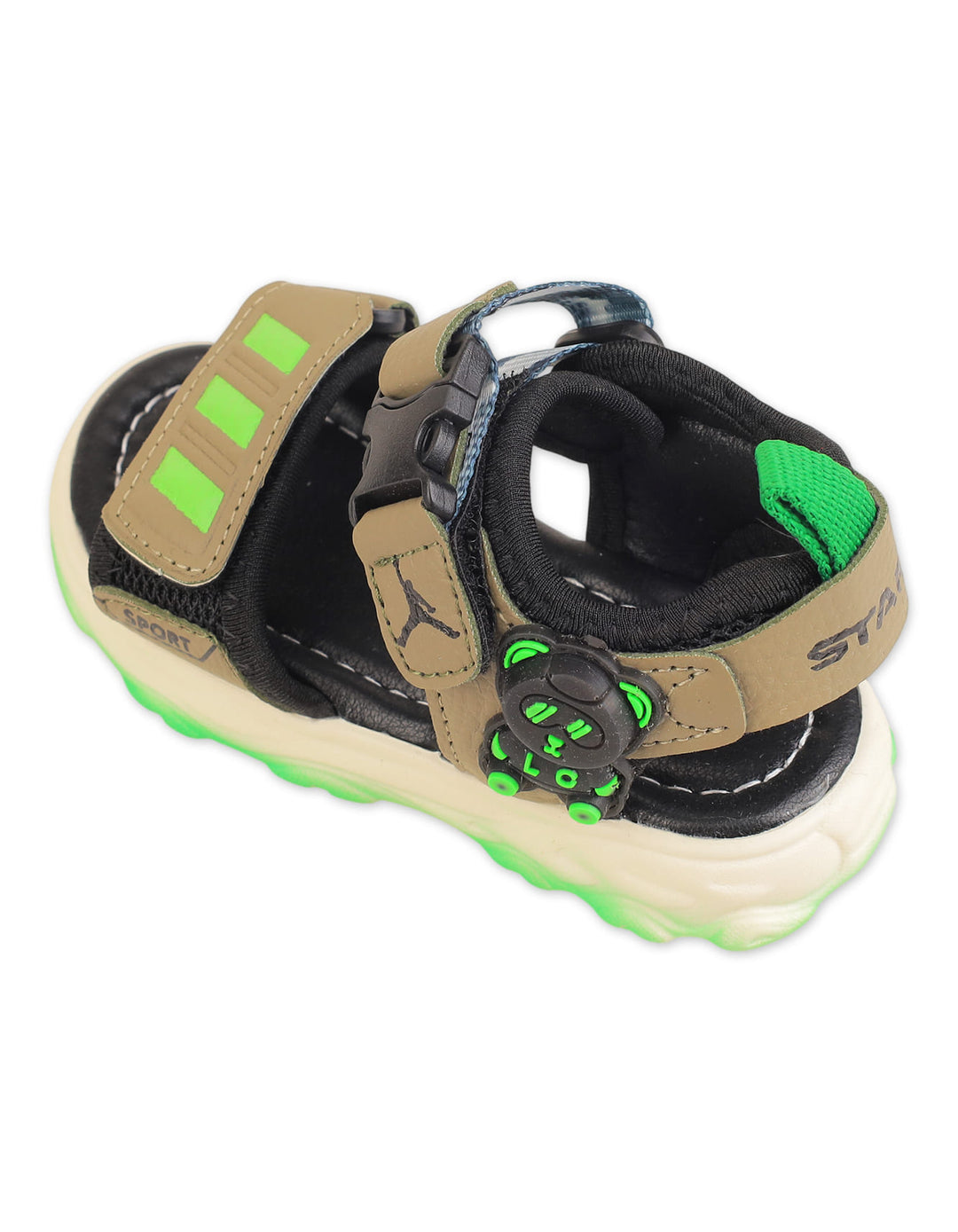Infant Boy and Boy Sandals Sporty Olive at Zubaidas Online Pakistan