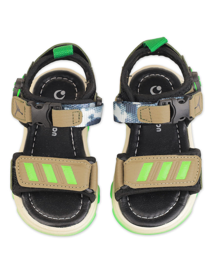 Infant Boy and Boy Sandals Sporty Olive at Zubaidas