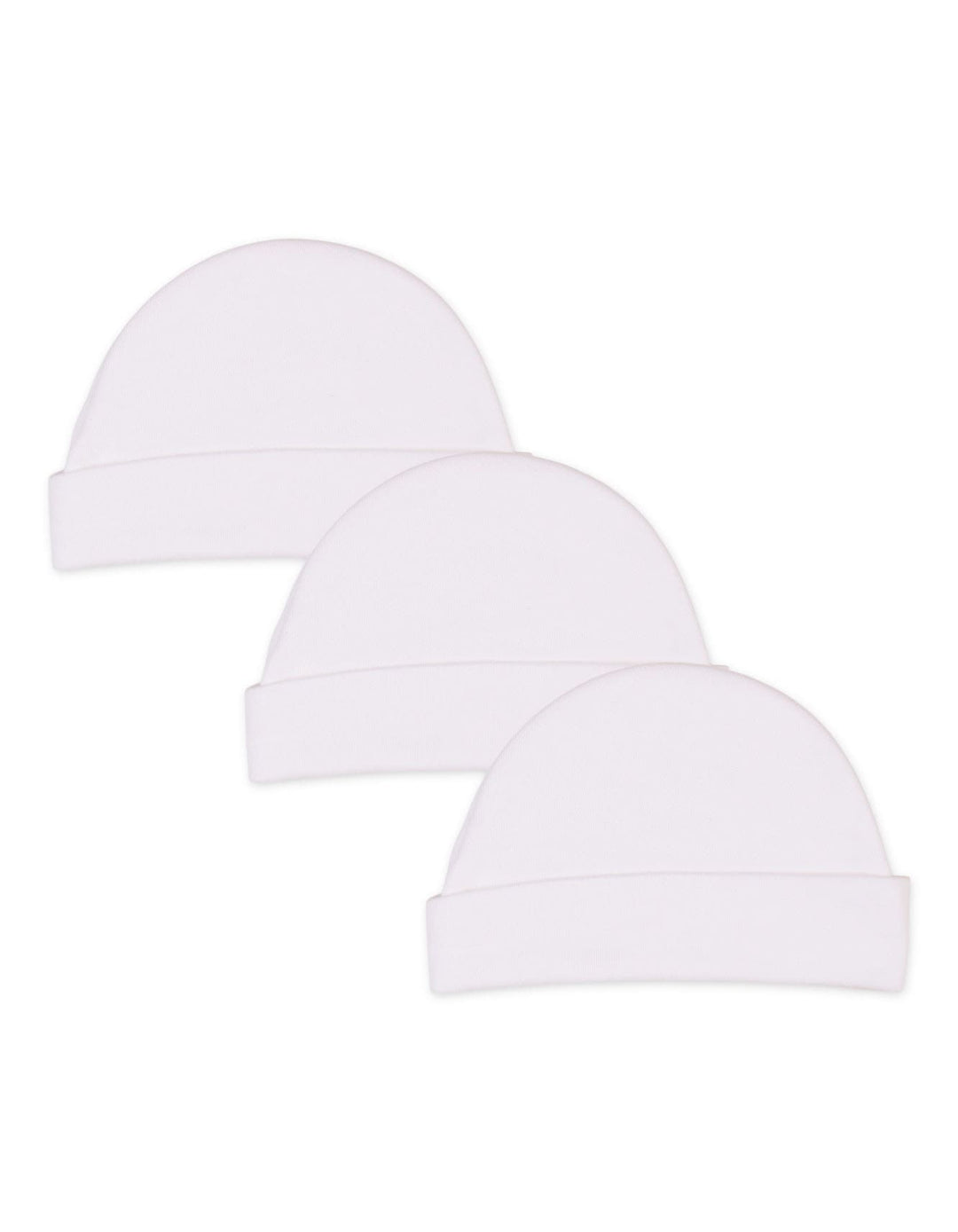 Infant boy and Girl Pack of 3 Caps Bambies White at Zubaidas