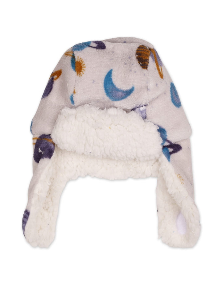 Infant Boy Aviator Hat Space White and Multicolor at Zubaidas