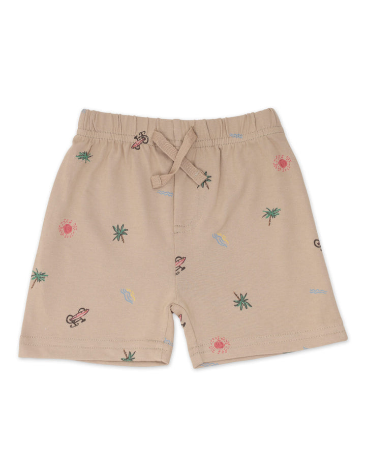 Infant Boy Bodysuit with Shorts 4 Pcs Set Tropical Palm and Sun at Zubaidas Best Online Baby and Kids Store in Pakistan