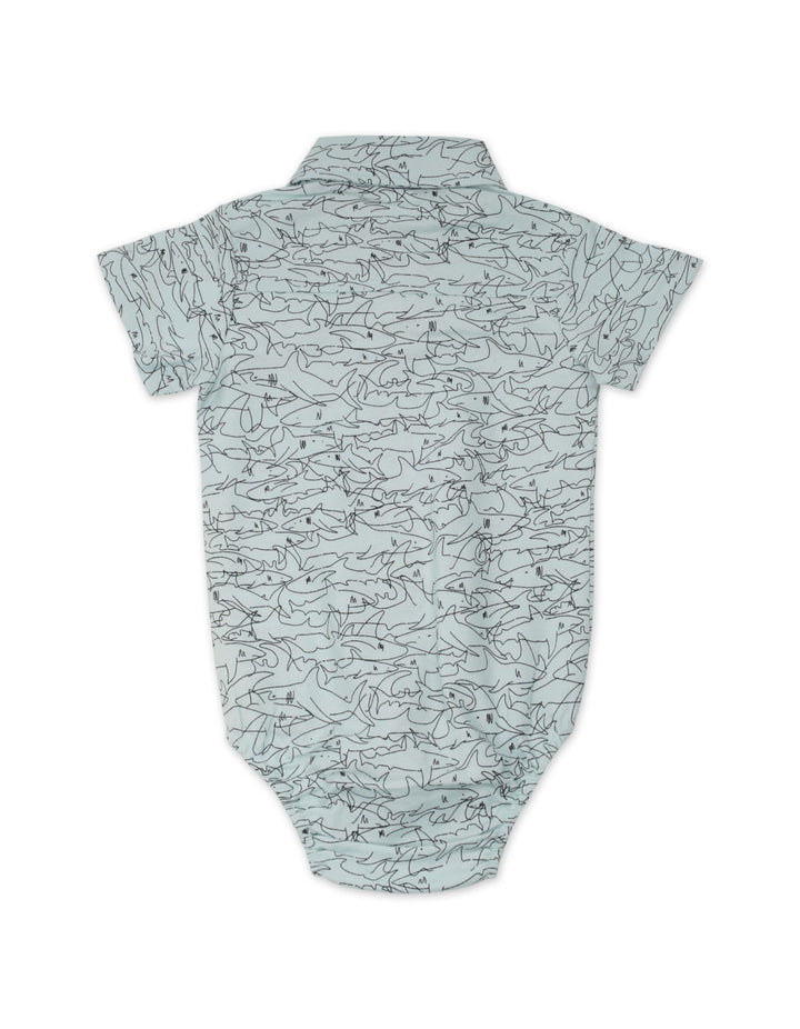 Infant Boy Bodysuit with Shorts Bowtie Set Shark Print at Zubaidas Most Trusted Baby and Kids Store in  Pakistan