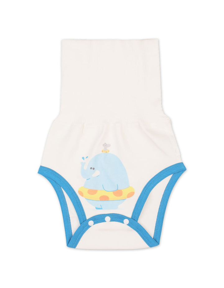 Infant Boy High Waist Diaper Pants Pack of 2 Elephant Blue at Zubaidas Best Baby and Kids Store in Pakistan
