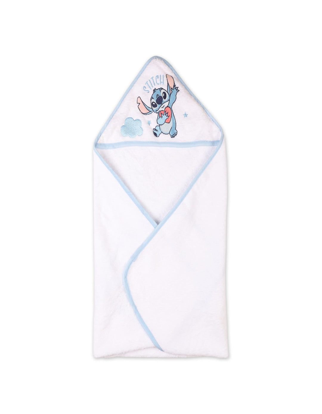 Infant Boy Hooded Bath Towel Bambies Stitch Character at Zubaidas