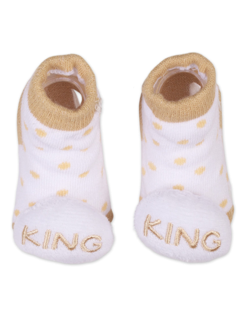 Infant Boy Rattle Booties and Wristband Bambies Polka Dot at Zubaidas Official Pakistan