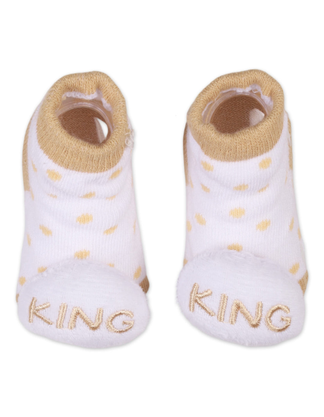 Infant Boy Rattle Booties and Wristband Bambies Polka Dot at Zubaidas Official Pakistan