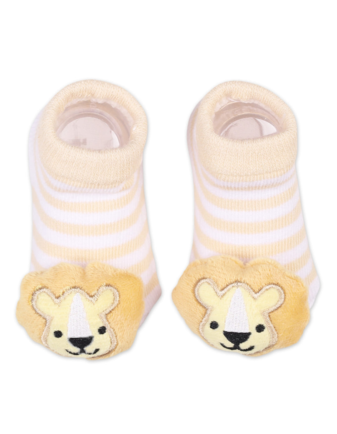 Infant Boy Lion Rattle Booties and Wristband Bambies Yellow at Zubaidas Official Pakistan   