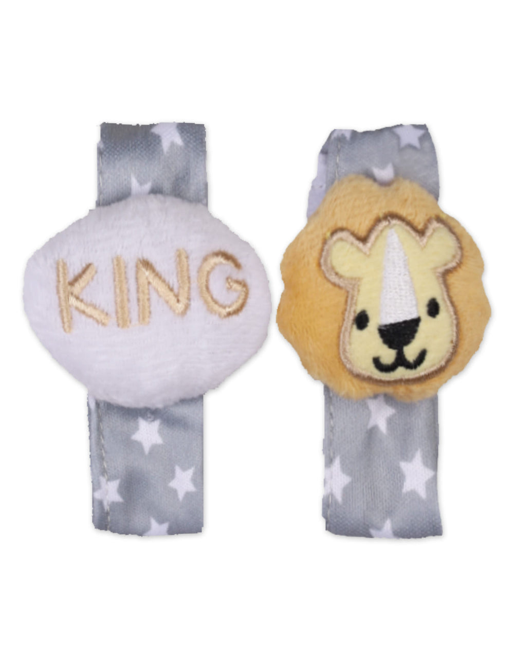 Infant Boy Rattle Wrist Band Lion Grey at Zubaidas Official Pakistan