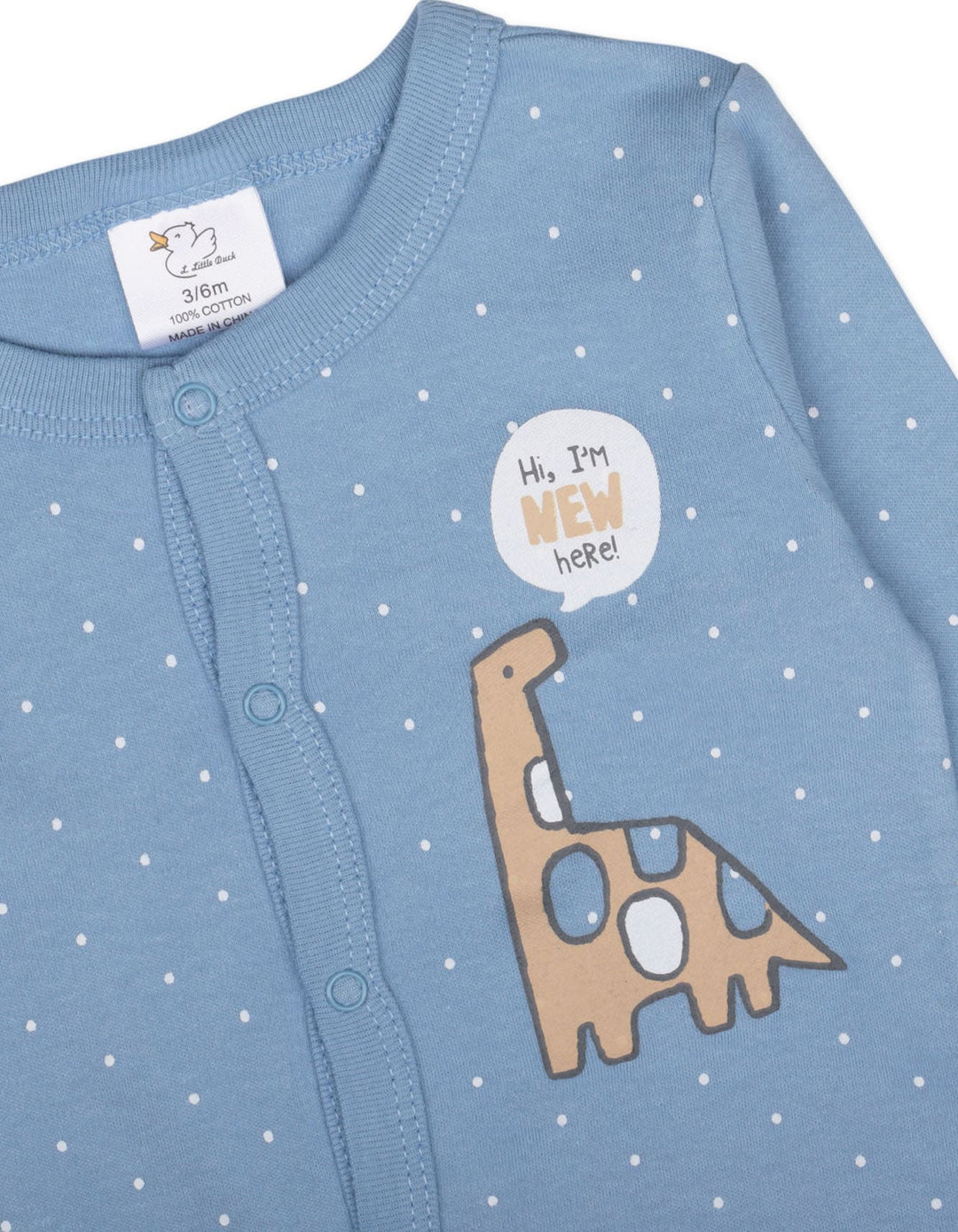 Infant Boy Sleepsuit Pack of 3 Dino and Rainbow Print at Zubaidas Online Pakistan