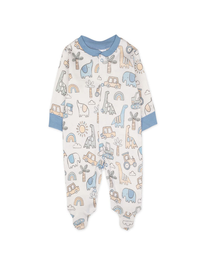 Infant Boy Sleepsuit Pack of 3 Dino and Rainbow Print at Zubaidas Best Online Baby and Kids Store in Pakistan