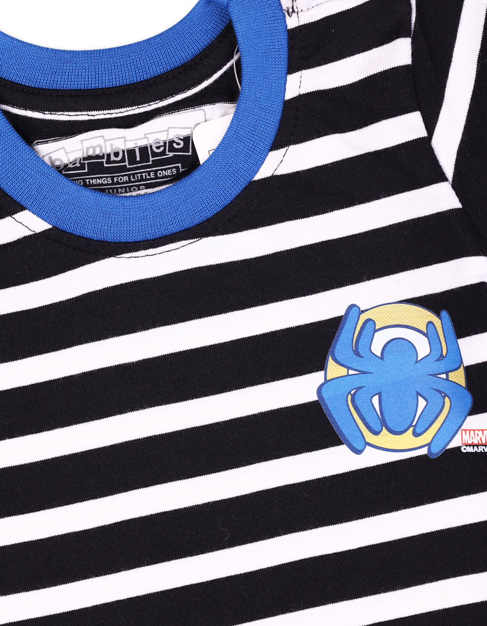 Infant Boy Summer T Shirt Bambies Striped Black at Zubaidas Official Pakistan