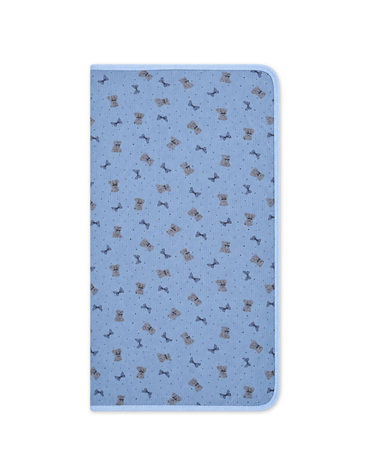 Infant Boy Wrapping Sheet Bear and Ribbon Blue at Zubaidas Online Pakistan