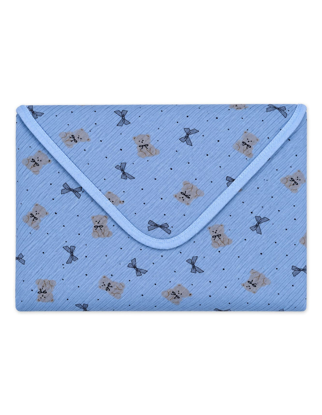 Infant Boy Wrapping Sheet Bear and Ribbon Blue at Zubaidas Best Online Baby and Kids Store in Pakistan