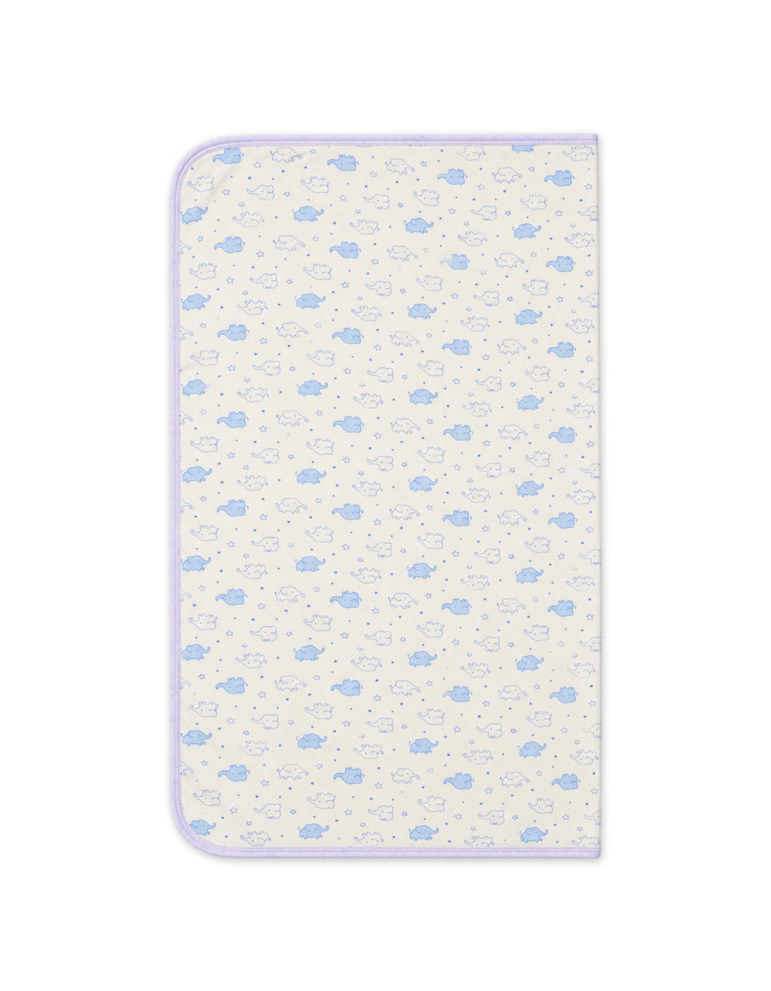 Infant Boy Wrapping Sheet Elephant Off White and Blue at Zubaidas Online Pakistan