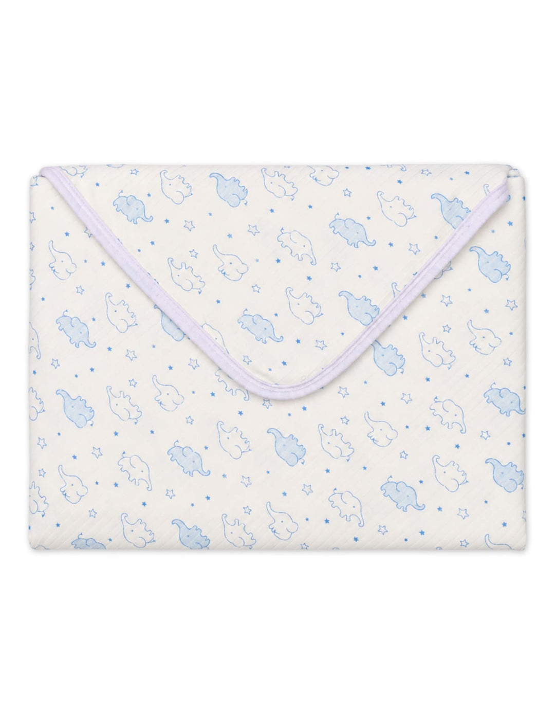 Infant Boy Wrapping Sheet Elephant Off White and Blue at Zubaidas Best Online Baby and Kids Store in Pakistan
