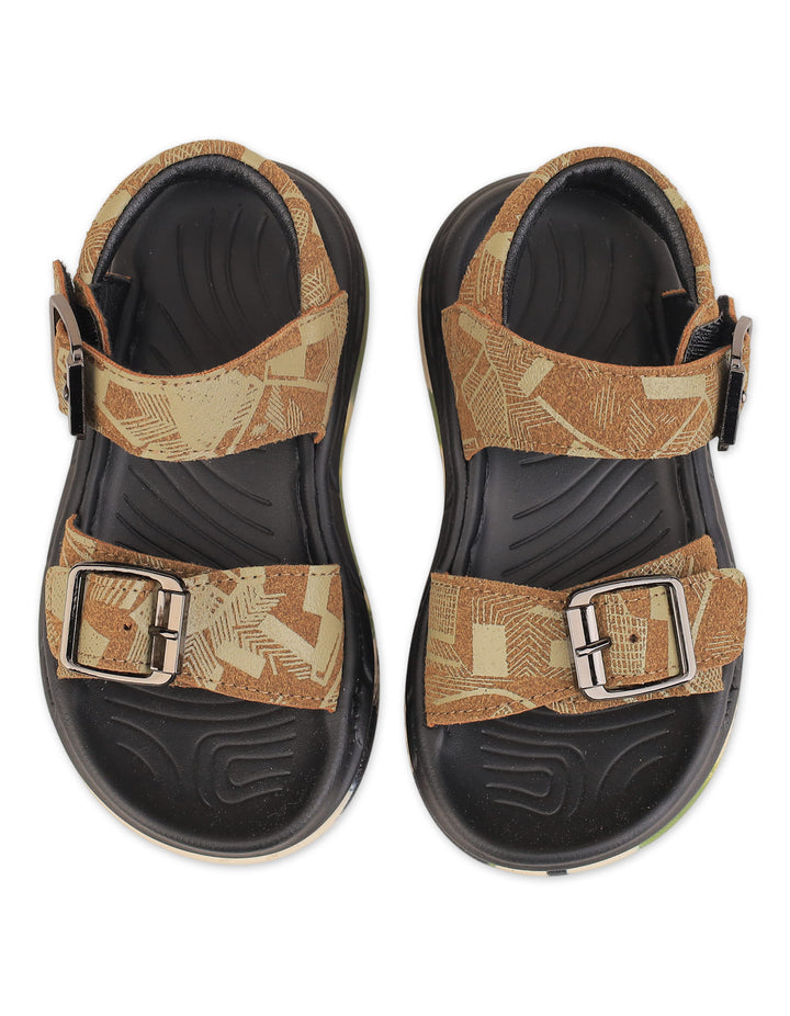 Infant Boys and Boys Casual Sandals Dark Brown at Zubaidas
