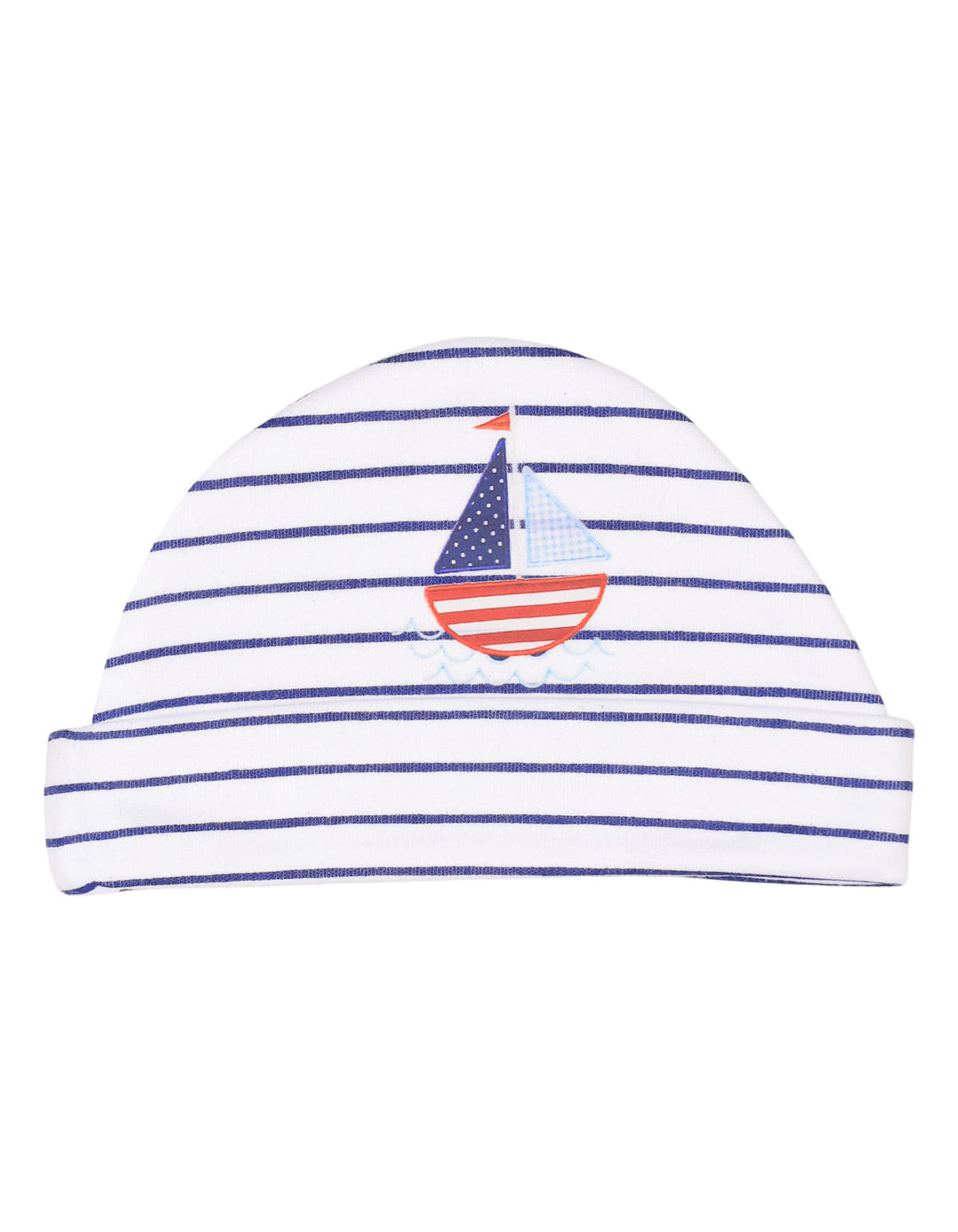 Infant Boys Cap Bambies Ocean Stripes Navy Blue at Zubaidas