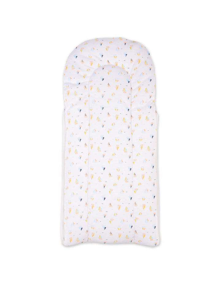 Infant Boys Carry Nest Bambies Ocean Ships Printed White at Zubaidas Online Pakistan