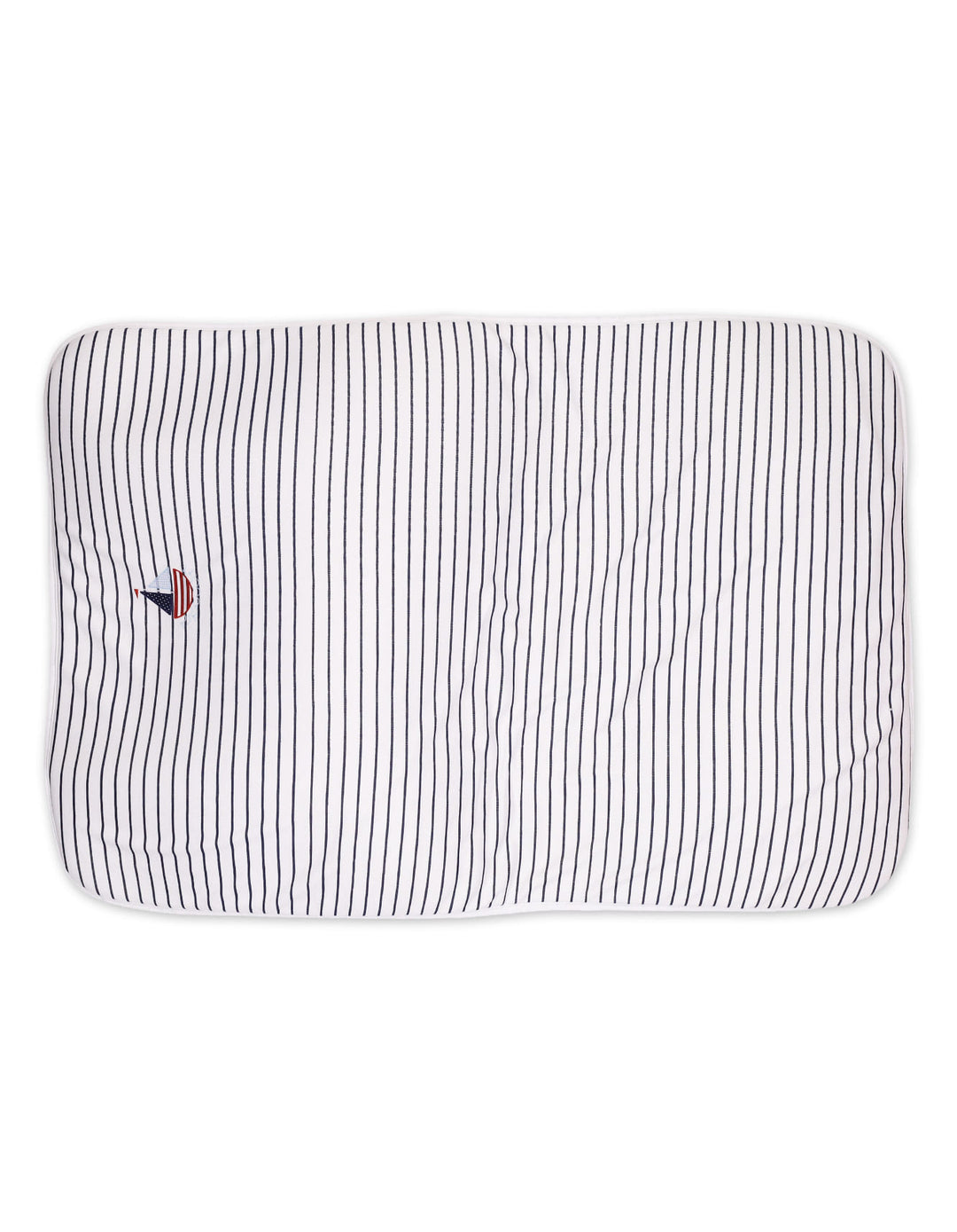 Infant Boys Changing Sheet Bambies Ocean Stripes Navy Blue at Zubaidas
