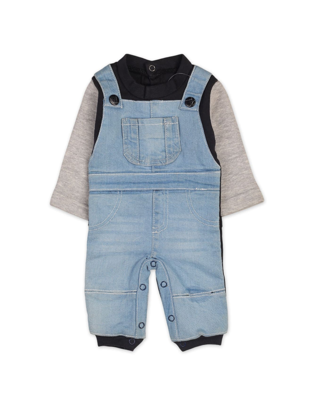 Infant Boys Denim Overall Rompers Bambies Light Blue at Zubaidas