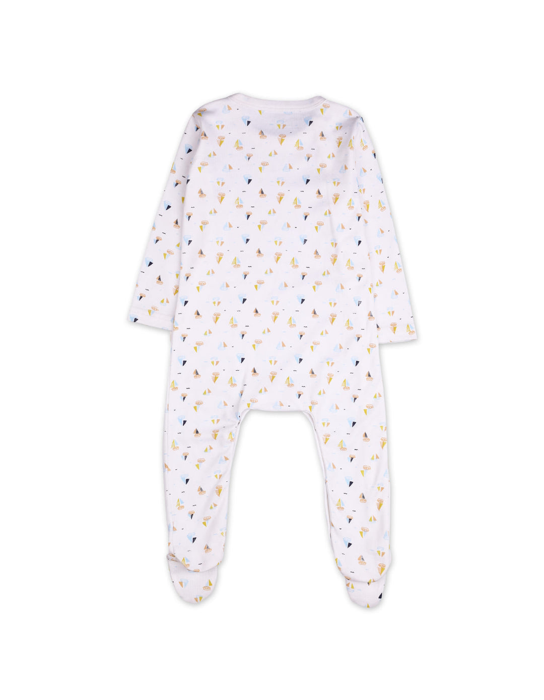 Infant Boys Footed Sleepsuit Bambies Sailboat White at Zubaidas Online Pakistan