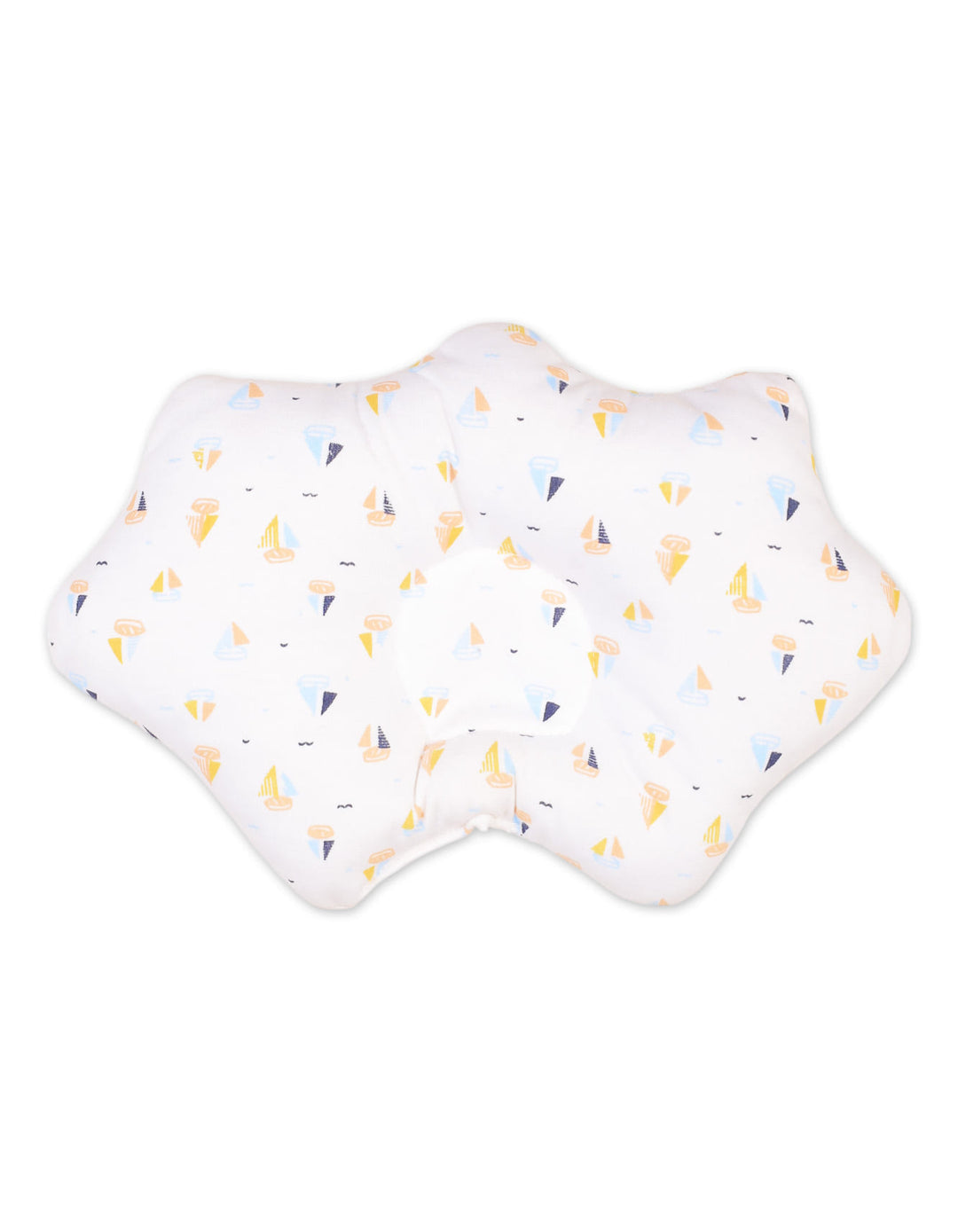 Infant Boys Head Shaping Pillow Bambies Ocean Ships Printed White at Zubaidas