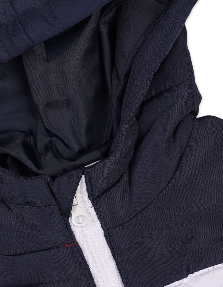 Infant Boys Hooded Winter Padded Vests Bambies at Navy and Red Zubaidas Pakistan 