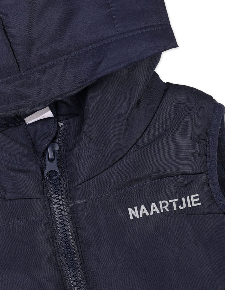 Infant Boys Hooded Winter Puffer Vests Bambies Navy Blue at Zubaidas Pakistan