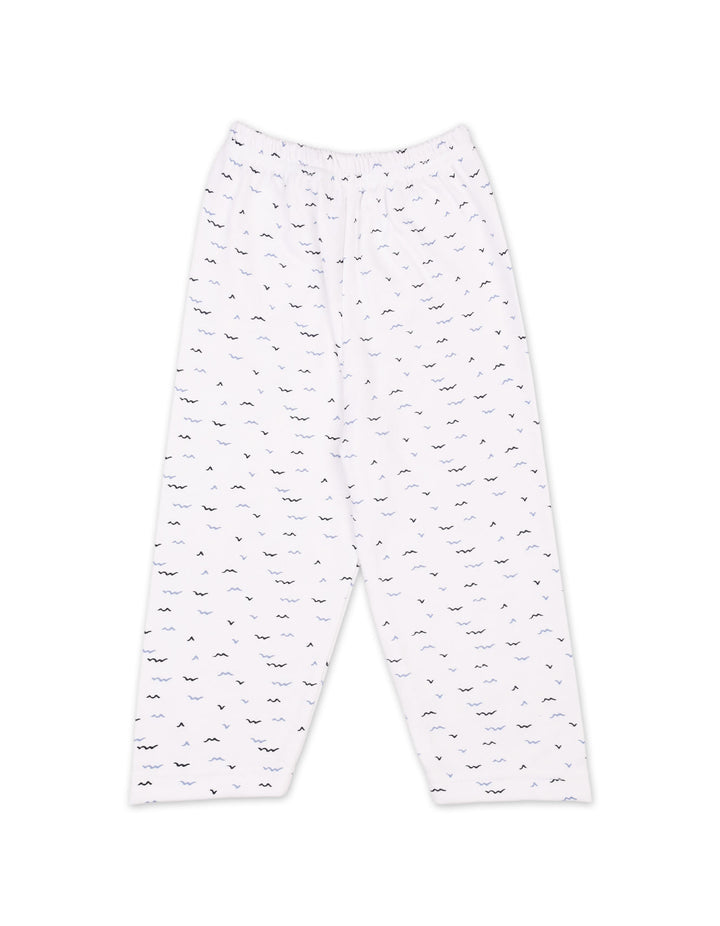 Infant Boys Night Suit Bambies Ocean Birds Printed White at Zubaidas Online Pakistan